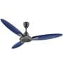 Usha Bloom Magnolia 1250 Mm 78 Watt Goodbye Dust Ceiling Fan with Anti Dust Feature(Sparkle Grey and Blue) Set of 2