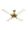 Usha Fontana Lotus 1230 Mm Ceiling Fan with Decorative Lights (Gold Ivory)