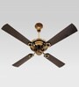 Usha Fontana Lotus 1230 Mm Decorative Ceiling Fan (Black Chrome)