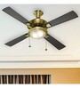 Usha Fontana One 1270 Mm Ceiling Fan with Decorative Lights (Antique Brass)