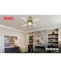 Usha Fontana One 1270 Mm Ceiling Fan with Decorative Lights (Gold Ivory)