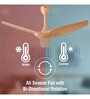 Usha Heleous 1220 Mm Premium BLDC Ceiling Fan with Rust Free ABS Blades and RF Remote (Golden Yellow)