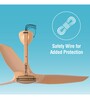 Usha Heleous 1220 Mm Premium BLDC Ceiling Fan with Rust Free ABS Blades and RF Remote (Golden Yellow)