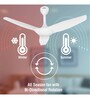 Usha Heleous 1220 Mm Premium BLDC Ceiling Fan with Rust Free ABS Blades and RF Remote (Sparkle White)