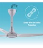 Usha Heleous 1220 Mm Premium BLDC Ceiling Fan with Rust Free ABS Blades and RF Remote (Sparkle White)