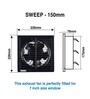 Usha Striker High Speed 150 Mm (6 Inch) Ventilation Fan (Black)