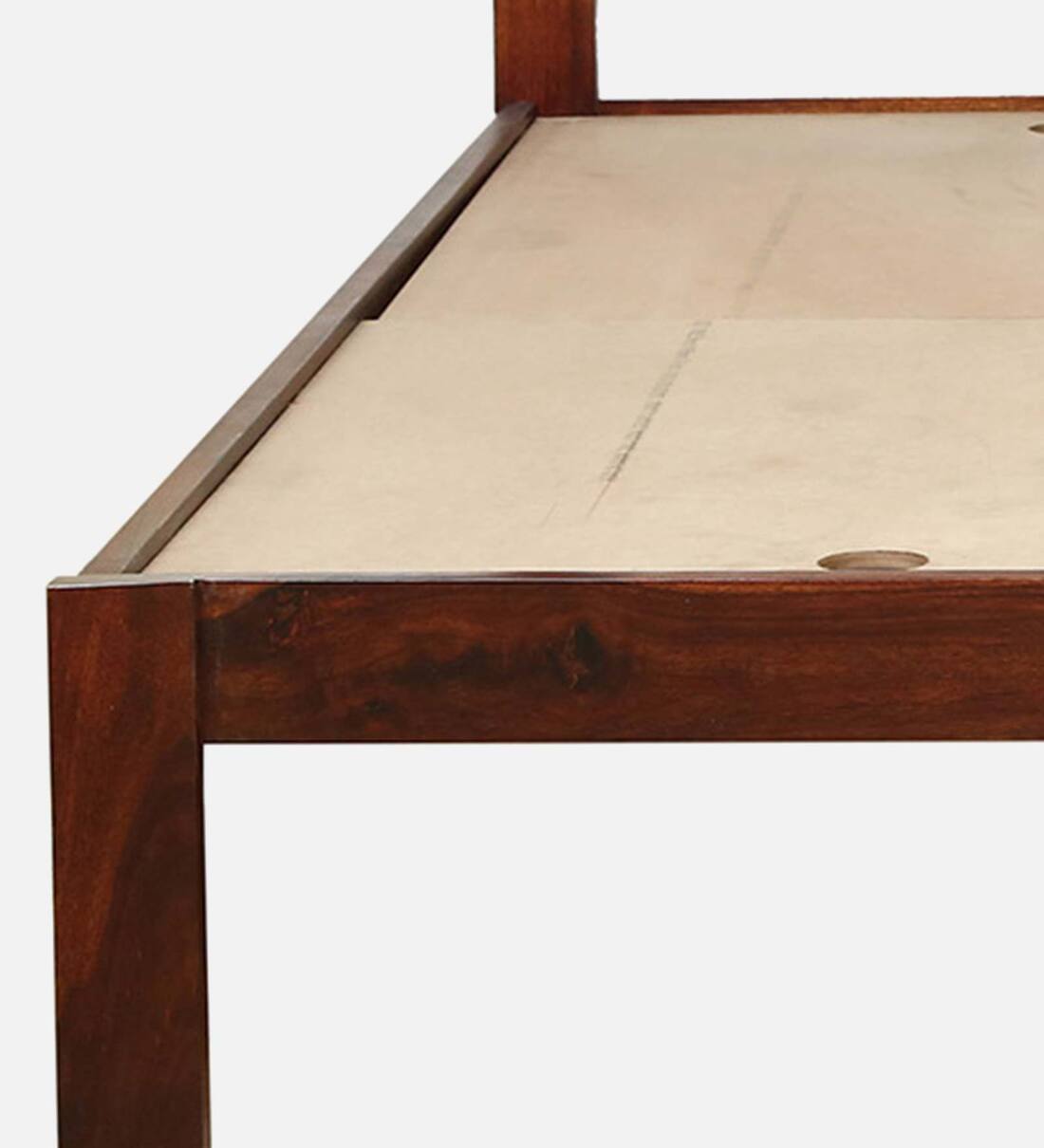 Buy Uttara Sheesham Wood King Size Bed In Honey Oak Finish By Mudramark