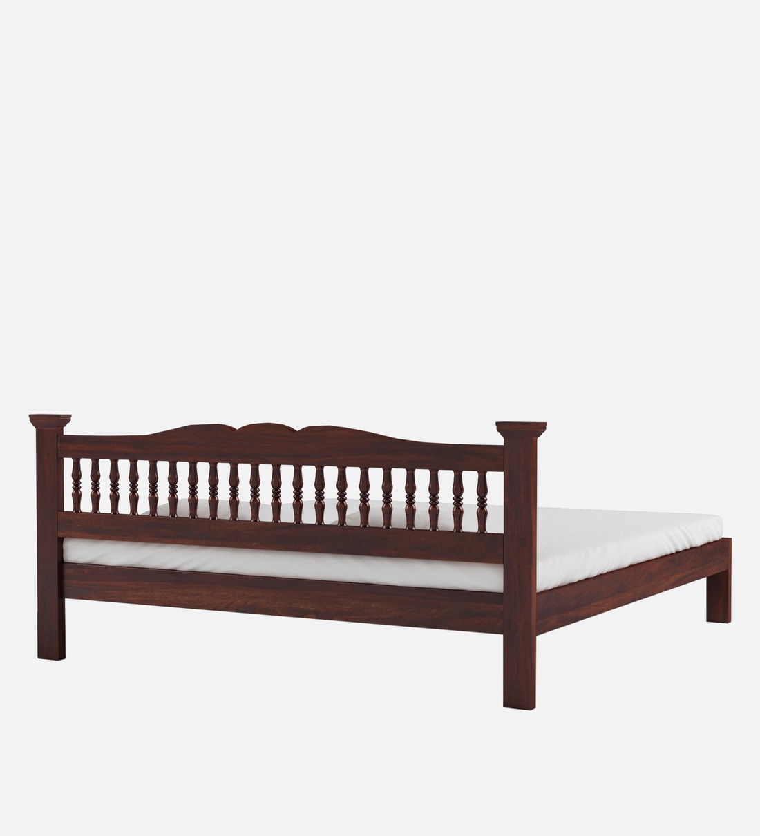 Buy Uttara Solid Wood King Size Bed In Provincial Teak Finish By