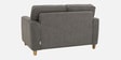 Utopia Fabric 2 Seater Sofa in Grey Colour