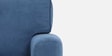 Utopia Fabric 3 Seater Sofa in Blue Colour