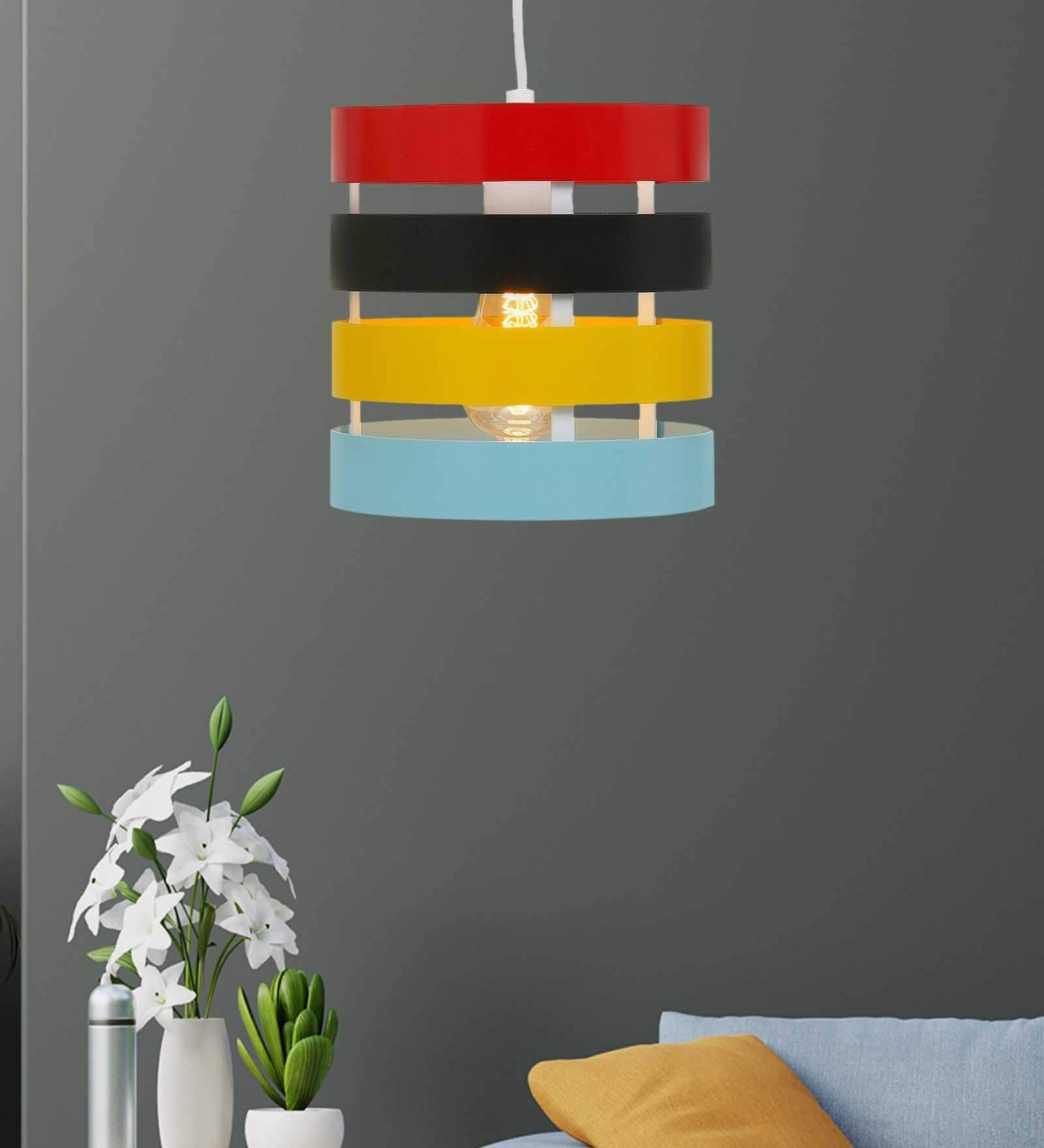 Uttermost Multi Color Metal Pendant Light
