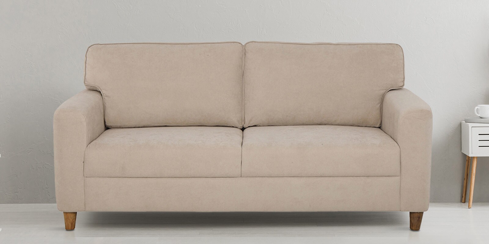 Utopia Fabric 3 Seater Sofa in Biege Colour