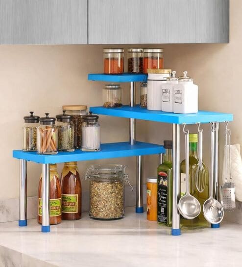 Utility Collection 3 Tier Adjustable Space Saving Metal Organizer Rack