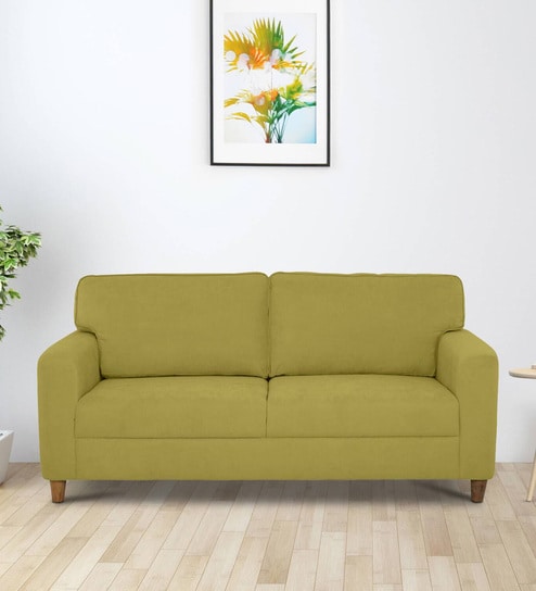 Utopia Fabric 3 Seater Sofa In Green Colour