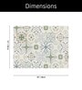 Geometric Anti Slip Kitchen Dry Mat Pack of 4