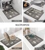 Coffee Anti Slip Kitchen Dry Mat Pack of 4