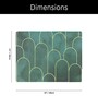 Green Anti Slip Kitchen Dry Mat Pack of 2