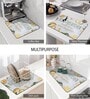 Lemon Anti Slip Kitchen Dry Mat Pack of 2