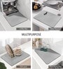 Grey Anti Slip Kitchen Dry Mat Pack of 2