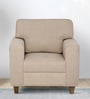 Duroflex Utopia Fabric 1 Seater Sofa in Biege Colour