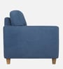 Utopia Fabric 1 Seater Sofa in Blue Colour