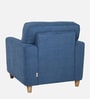 Utopia Fabric 1 Seater Sofa in Blue Colour
