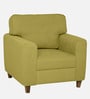 Utopia Fabric 1 Seater Sofa In Green Colour