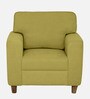 Utopia Fabric 1 Seater Sofa In Green Colour
