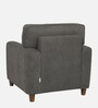 Utopia Fabric 1 Seater Sofa in Grey Colour