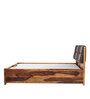 Utopia King Size Bed In Natural Brown Colour With Hydraulic Storage