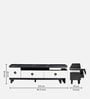 Utopia TV Console in Black & White Finish
