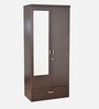 Utsav 2 Door Wardrobe in Wenge Finish with Mirror