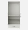 Utsav 2 Door Wardrobe in White Finish with Mirror