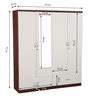 Utsav 4 Door Wardrobe in White & Wenge Finish