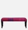 Utsav Fabric Bench With Fuschia Kantha Patchwork