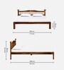 Uttara Sheesham Wood King Size Bed In Provincial Teak Finish