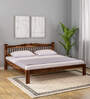 Uttara Sheesham Wood King Size Bed In Provincial Teak Finish
