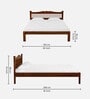 Uttara Sheesham Wood Queen Size Bed In Scratch Resistant Provincial Teak Finish