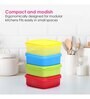 Varmora V Fresh Container | Organised Kitchen | Stackable | Durable | For Pulses,Cereals, Snacks, | Set of 4 |Assorted |650ml each