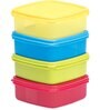 Varmora V Fresh Container | Organised Kitchen | Stackable | Durable | For Pulses,Cereals, Snacks, | Set of 4 |Assorted |650ml each