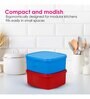 Varmora V Fresh Container | Organised Kitchen | Stackable | Durable | For Pulses,Cereals, Snacks, | Set of 2 |Assorted |1500ml each