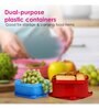Varmora V Fresh Container | Organised Kitchen | Stackable | Durable | For Pulses,Cereals, Snacks, | Set of 2 |Assorted |1500ml each