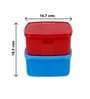 Varmora V Fresh Container | Organised Kitchen | Stackable | Durable | For Pulses,Cereals, Snacks |Assorted |Set of 2- 2000ml each