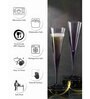 V-Line Champagne Flute Stem Glass 150 ml 2 Pcs Set Purple
