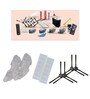 V3s Max Robot Vacuum Cleaner Original Accessories Combo Set with HEPA Filter x2, Side Brush Pair x2 and Mopping Cloth x2