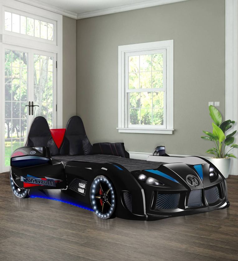 Buy V8 Car Bed In Black Colour By YiPi Online Online - Novelty Beds ...