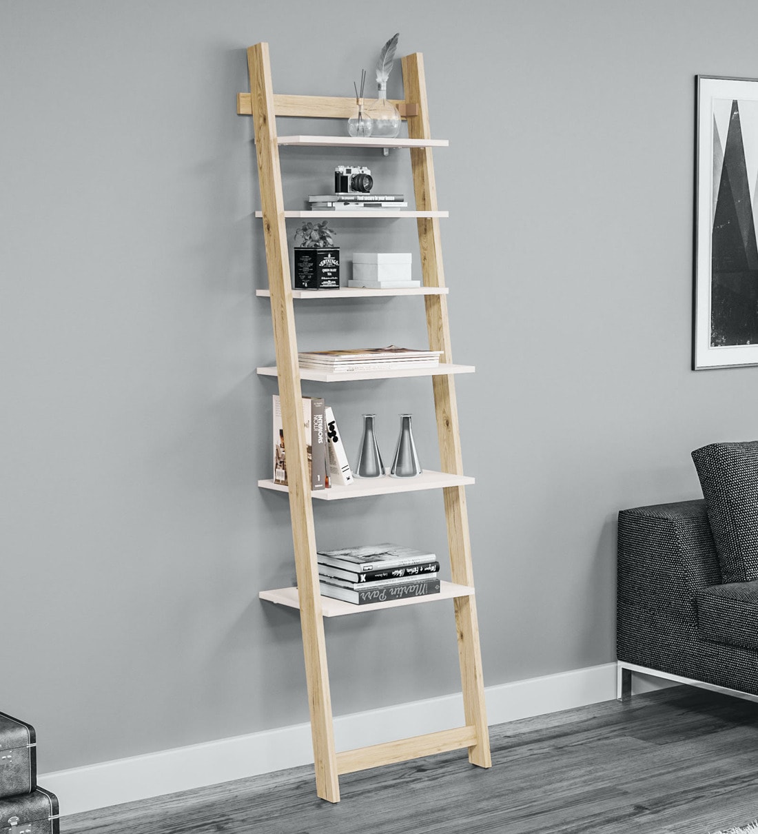 Pepperfry ladder store shelf