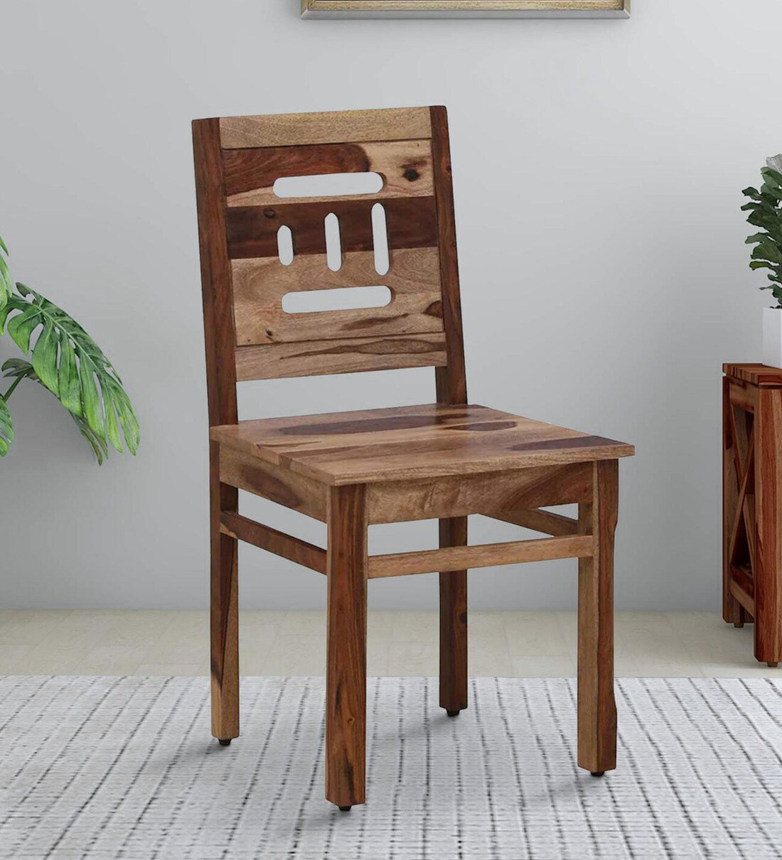 Buy Valpovo Sheesham Wood Dining Chair In Rustic Finish (Set Of 2) at 13 OFF by Woodsworth from