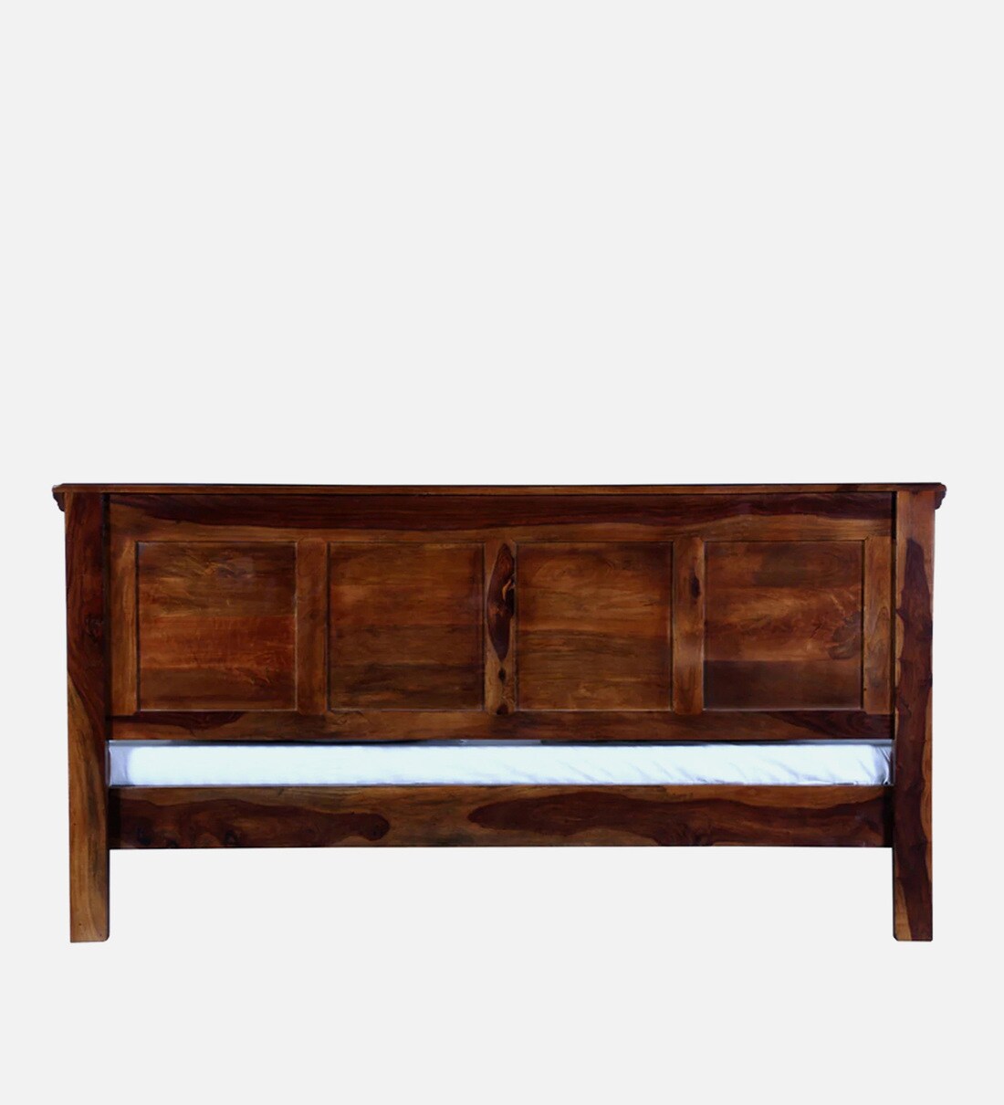 Buy Vayaka Sheesham Wood King Size Bed In Provincial Teak Finish Online