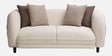 Vale Fabric 2 Seater Sofa with Leatherette Cladding in Beige Colour Vale Fabric 2 Seater Sofa with Leatherette Cladding in Beige Colour